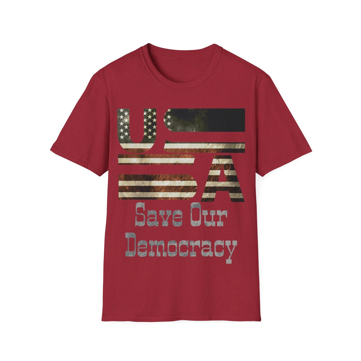 USA Save Our Democracy Unisex Softstyle T-Shirt