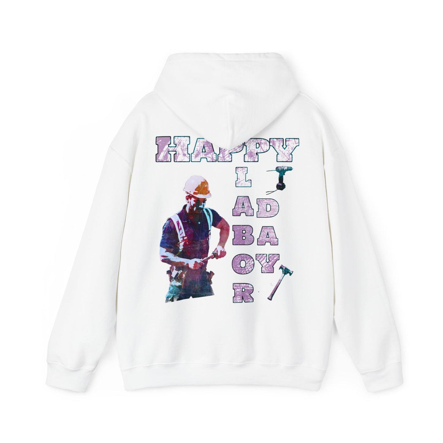 Happy Labor Day supporter Unisex Heavy Blend™ Hooded Sweatshirt