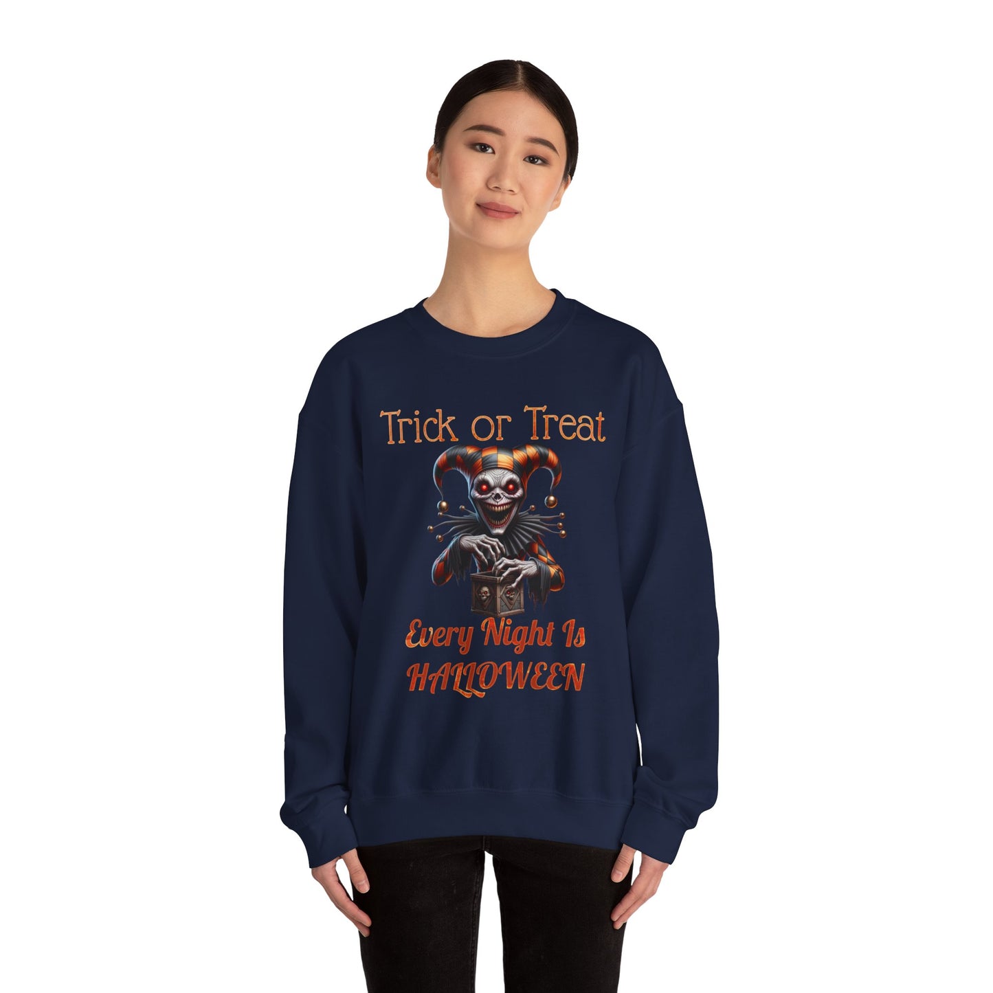 Halloween Evil Clown Every Night Is Halloween Sweatshirt