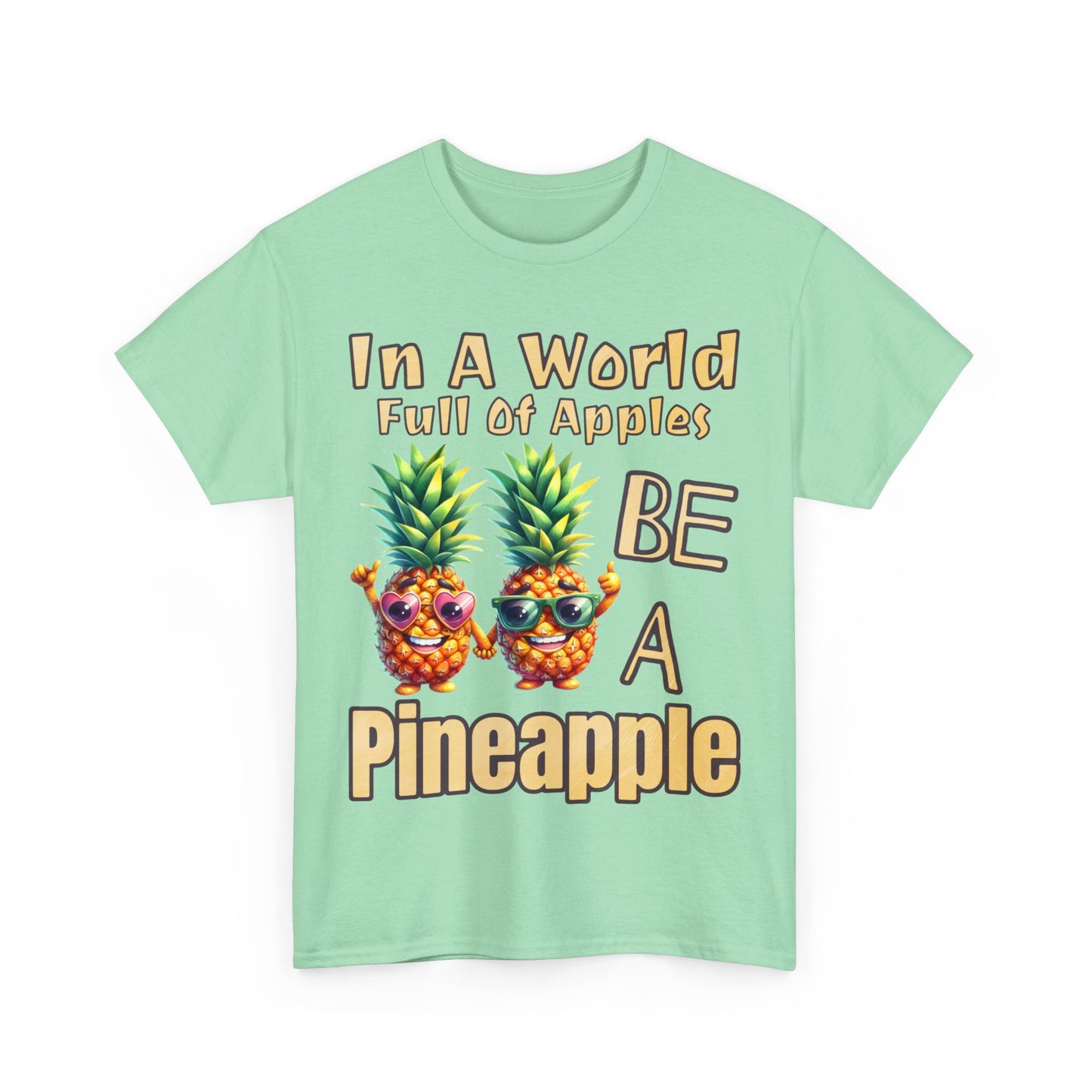 Cool Pineapple Couple Mr & Mrs Unisex Heavy Cotton Tee