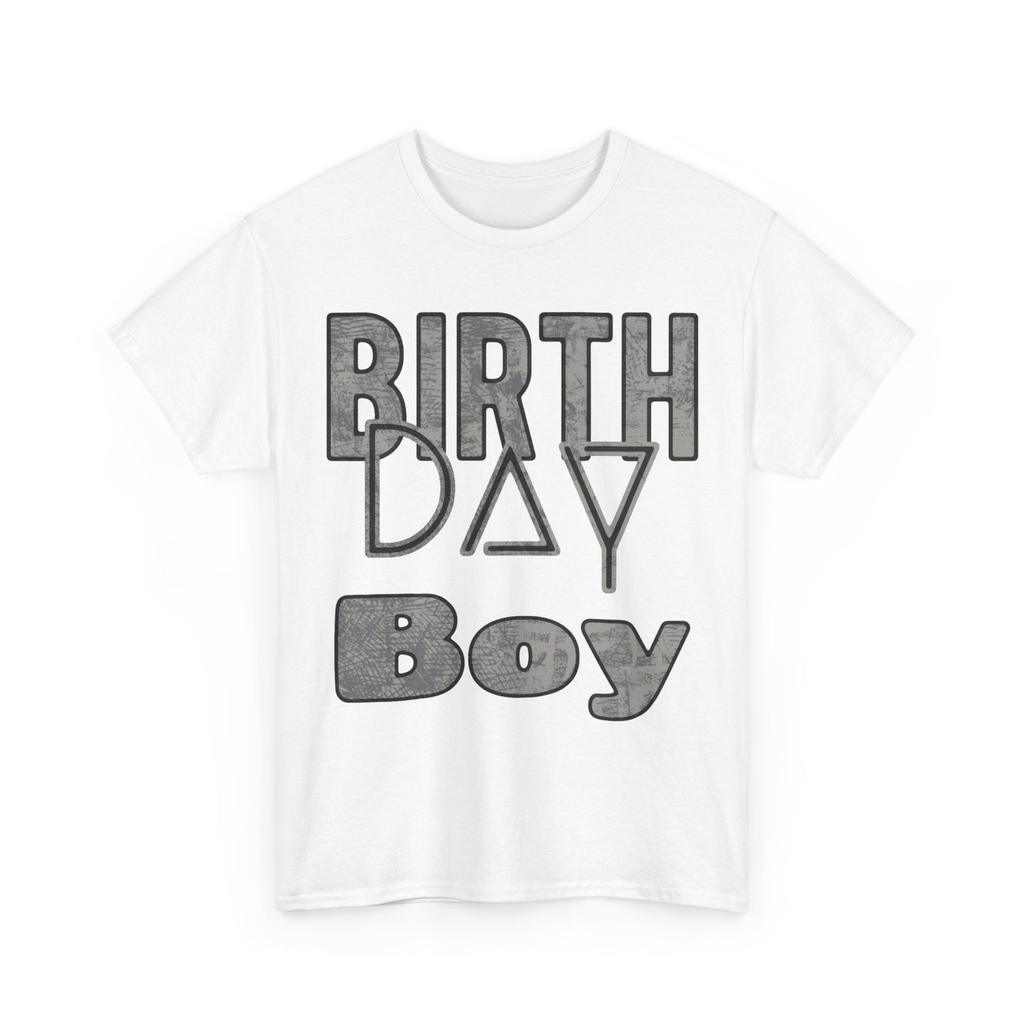 Birthday Boy Dark Washed Look Unisex Heavy Cotton Tee