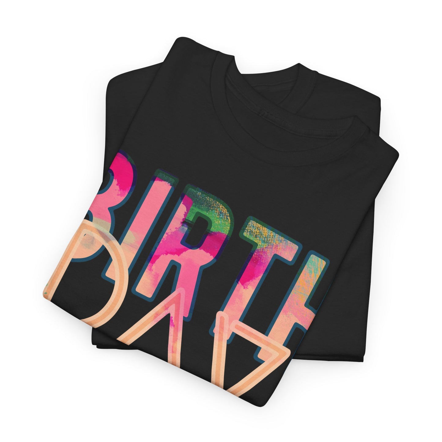 Birthday Girl Pink Street Art Unisex Heavy Cotton Tee