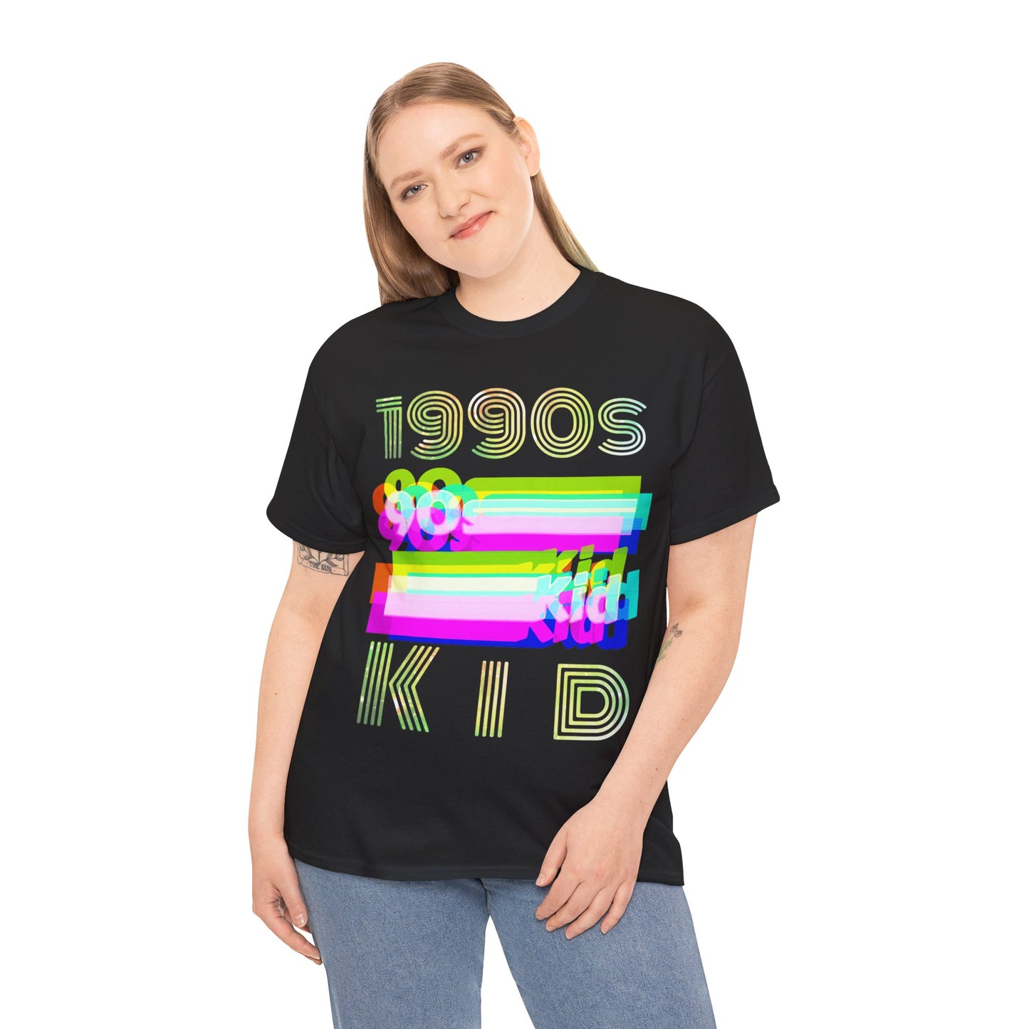 1990s kid decade party Unisex Heavy Cotton Tee