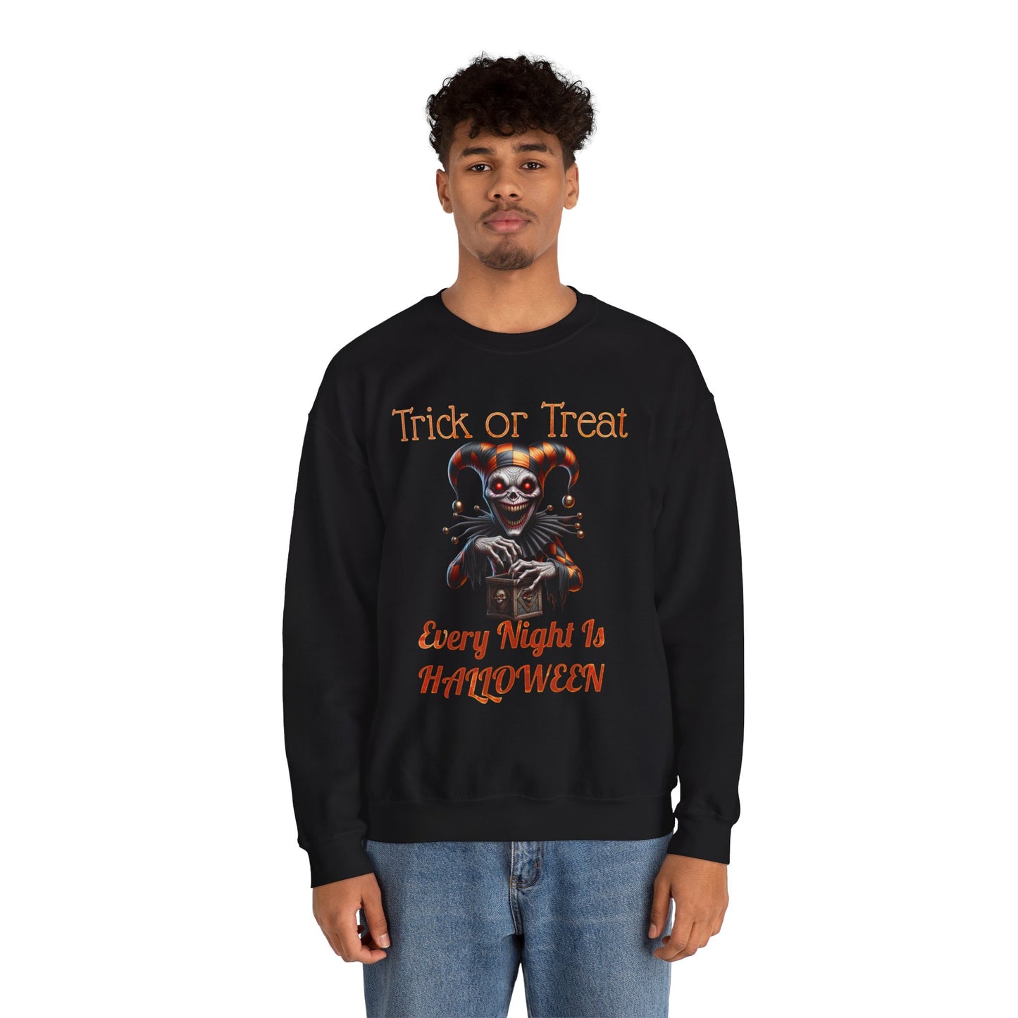 Halloween Evil Clown Every Night Is Halloween Sweatshirt