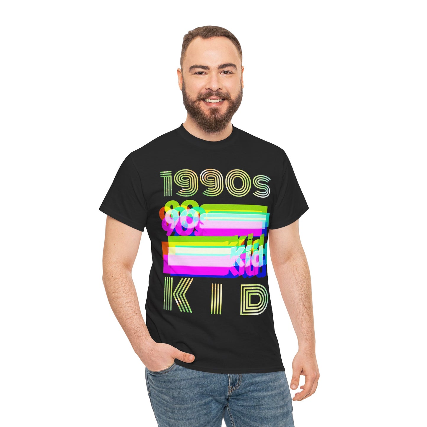 1990s kid decade party Unisex Heavy Cotton Tee