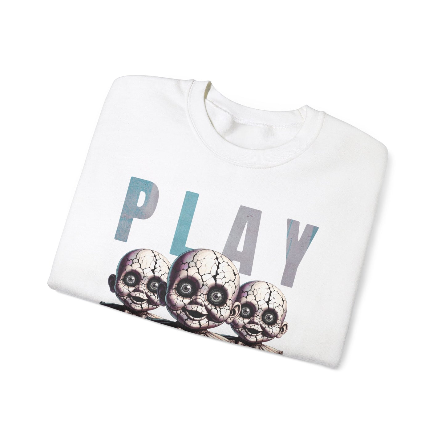 Scary Creepy Doll Playtime Halloween Evil Sweatshirt