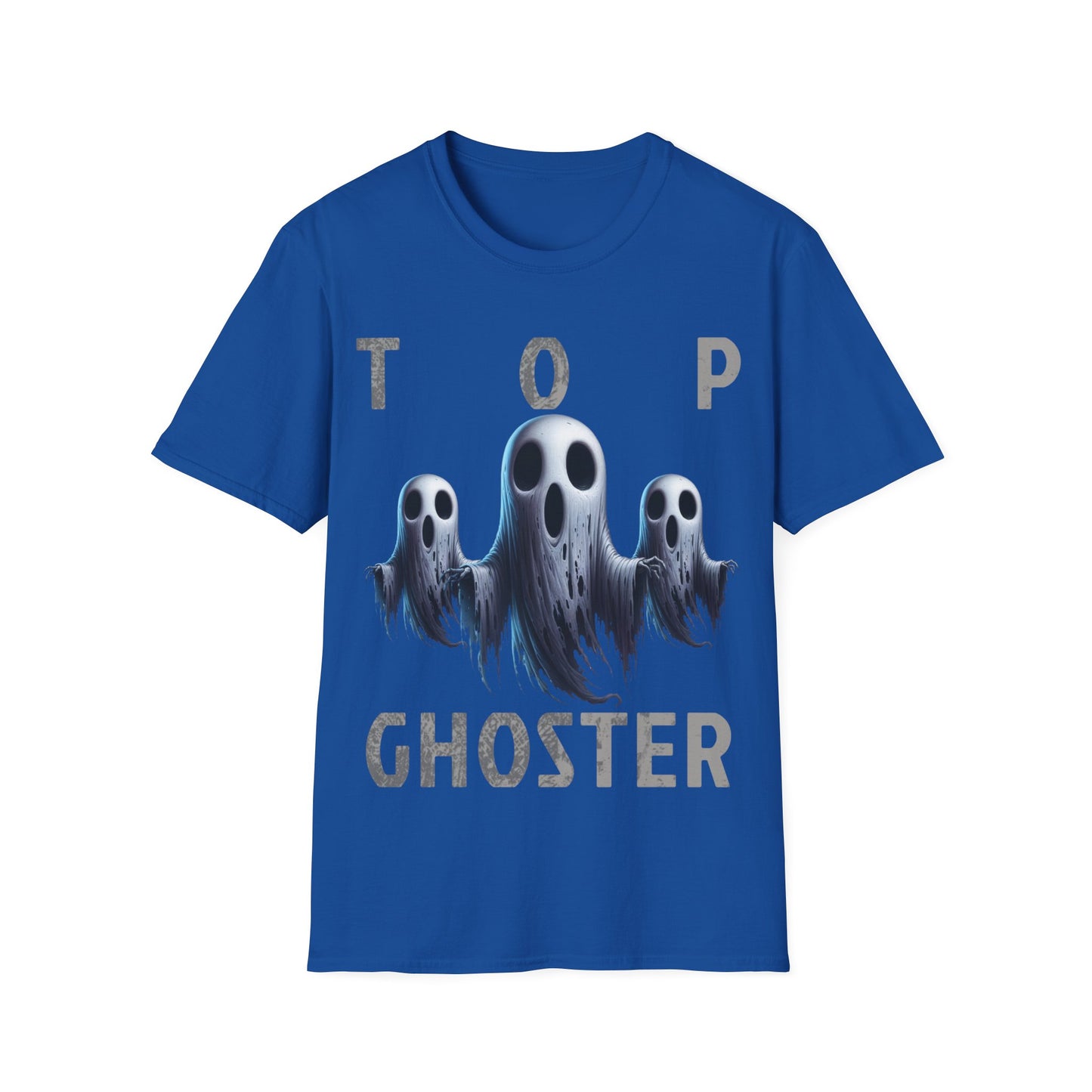 Top Ghoster Ghoul Spirit Scary Creepy Festive Happy Halloween T-Shirt