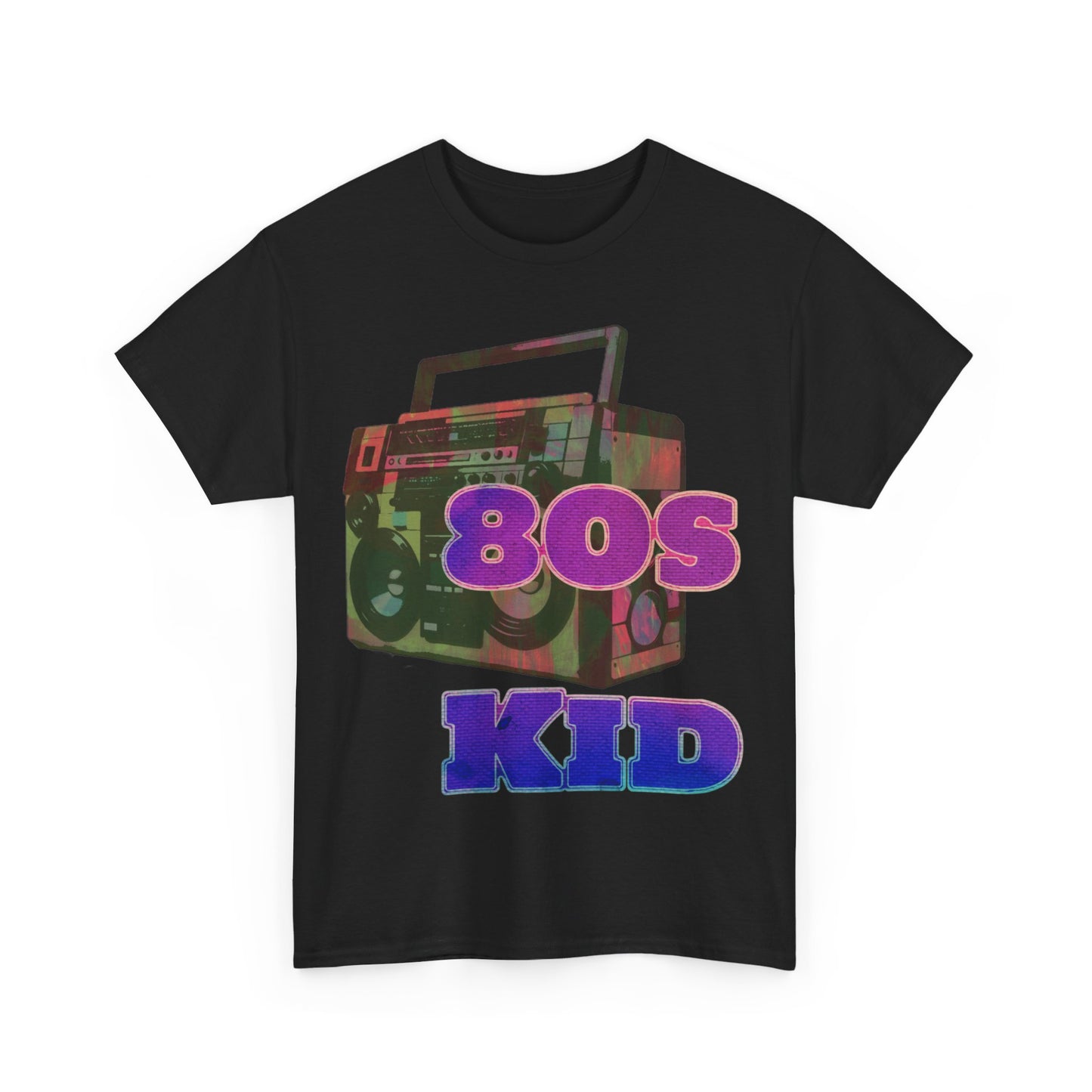 80s Kid Stunning Boombox design Unisex Heavy Cotton Tee