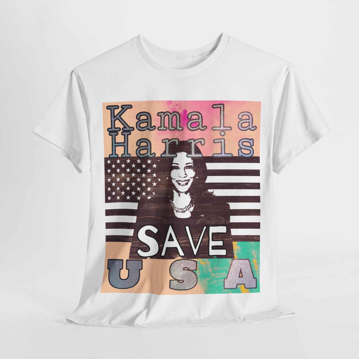 Kamala Harris For President Save USA Unisex Heavy Cotton Tee