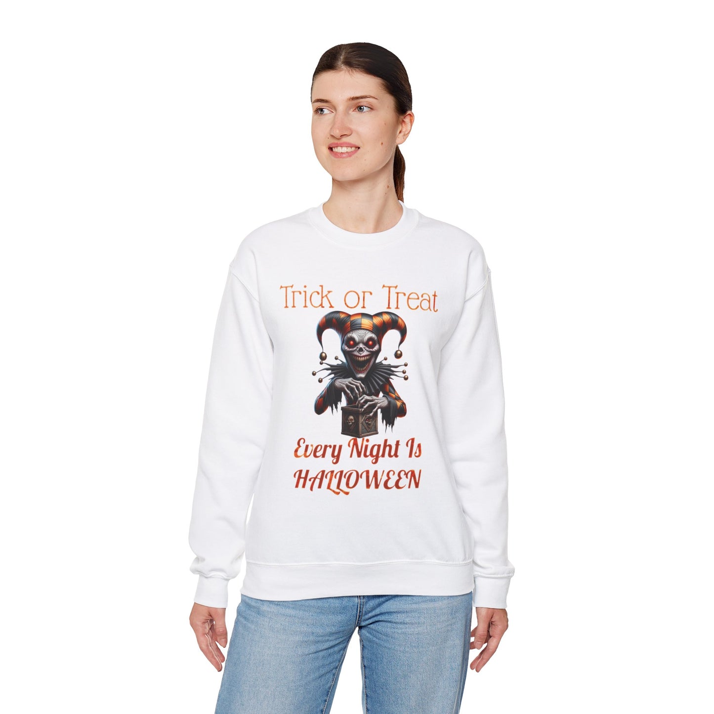 Halloween Evil Clown Every Night Is Halloween Sweatshirt