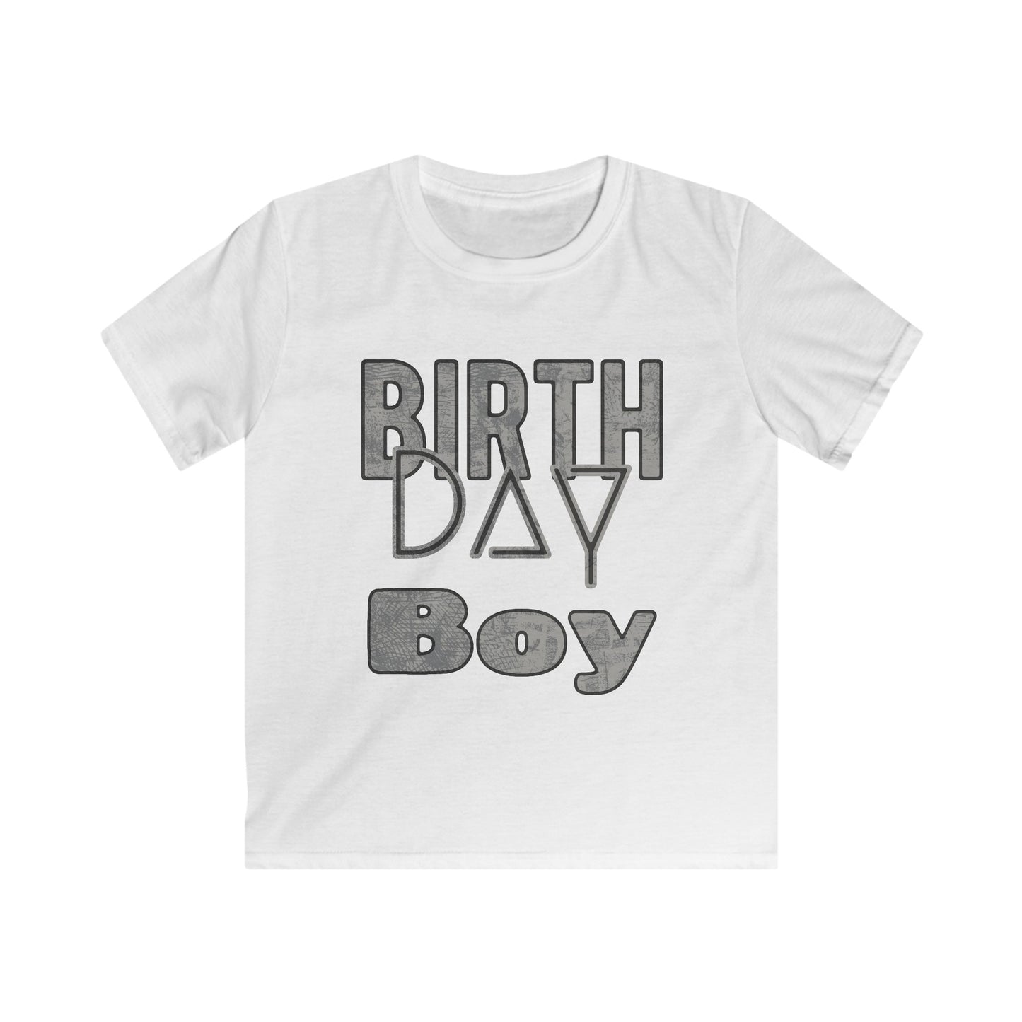 Birthday Boy Dark Wash Kids Softstyle Tee