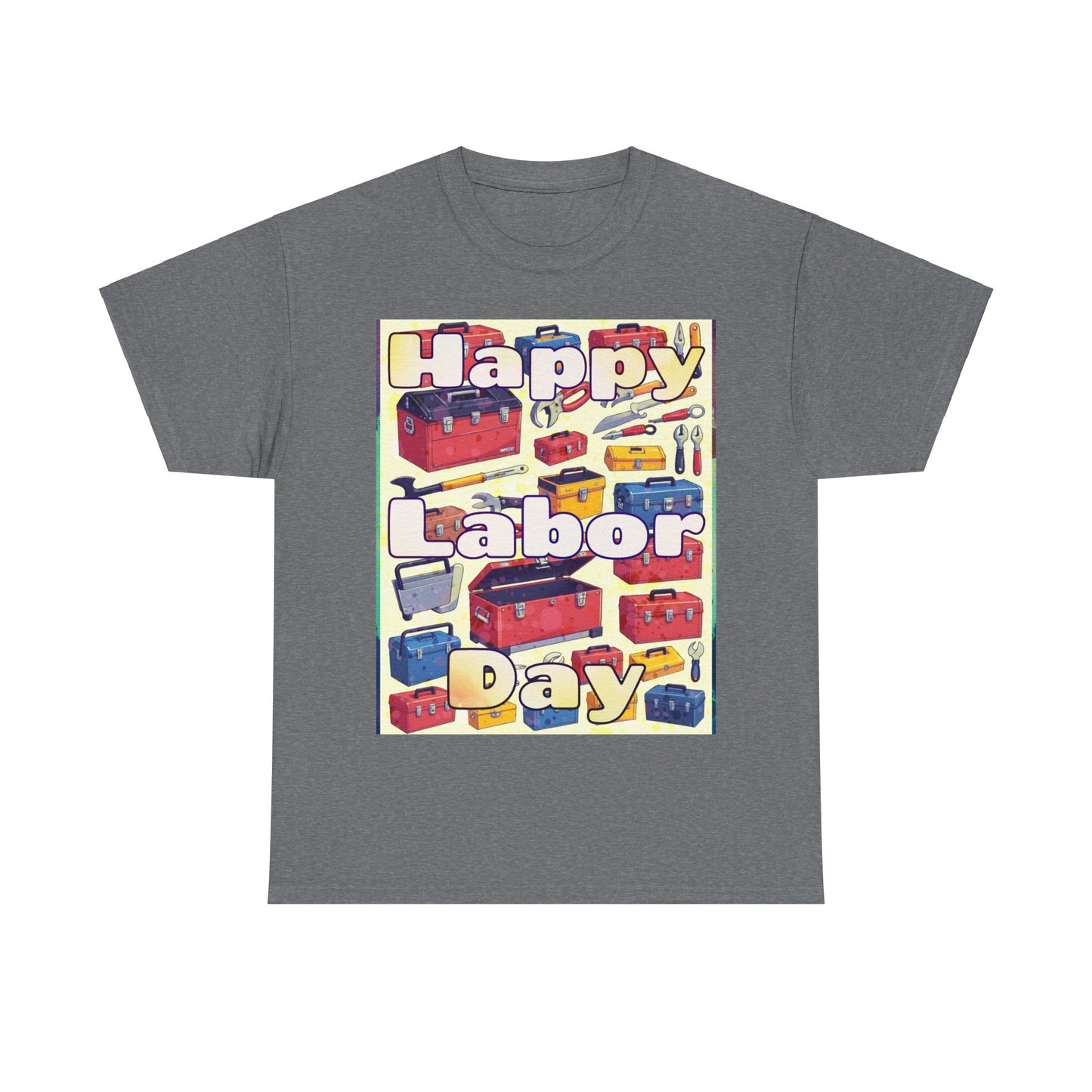 Happy Labor Day Celebrations Unisex Heavy Cotton Tee