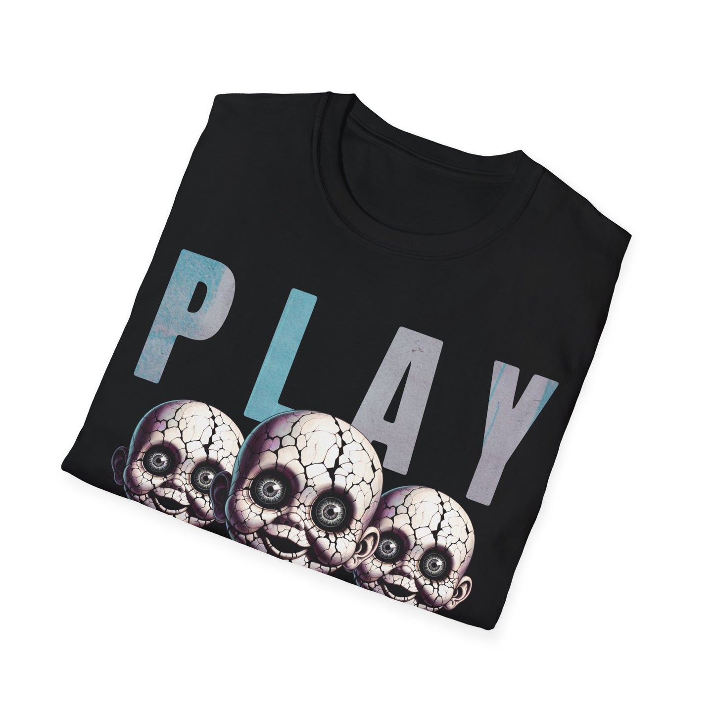 Creepy Scary Doll Play Time Halloween Trick or Treat Tshirt