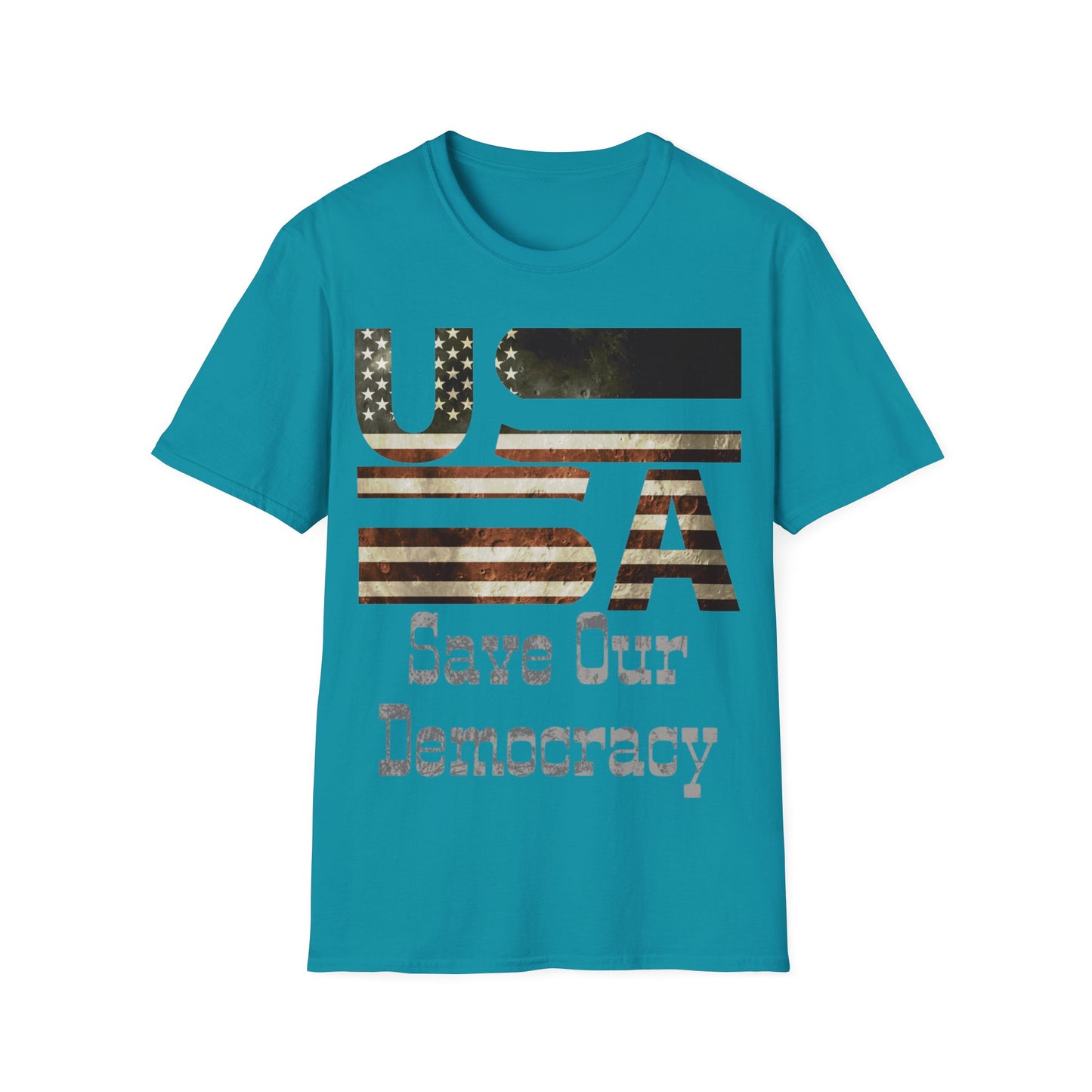 USA Save Our Democracy Unisex Softstyle T-Shirt