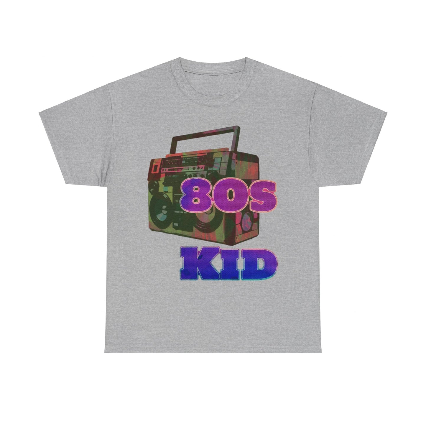 80s Kid Stunning Boombox design Unisex Heavy Cotton Tee