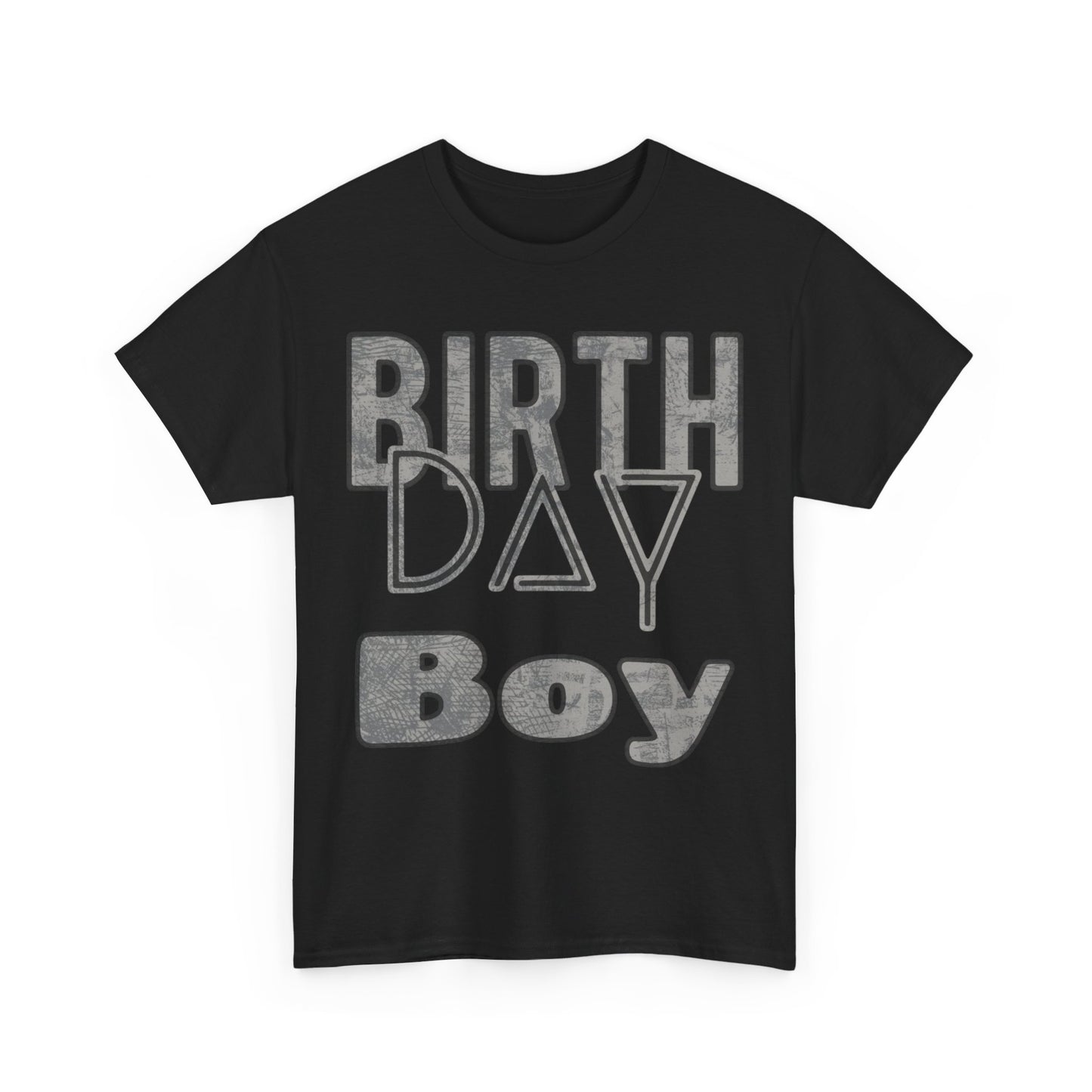 Birthday Boy Dark Washed Look Unisex Heavy Cotton Tee