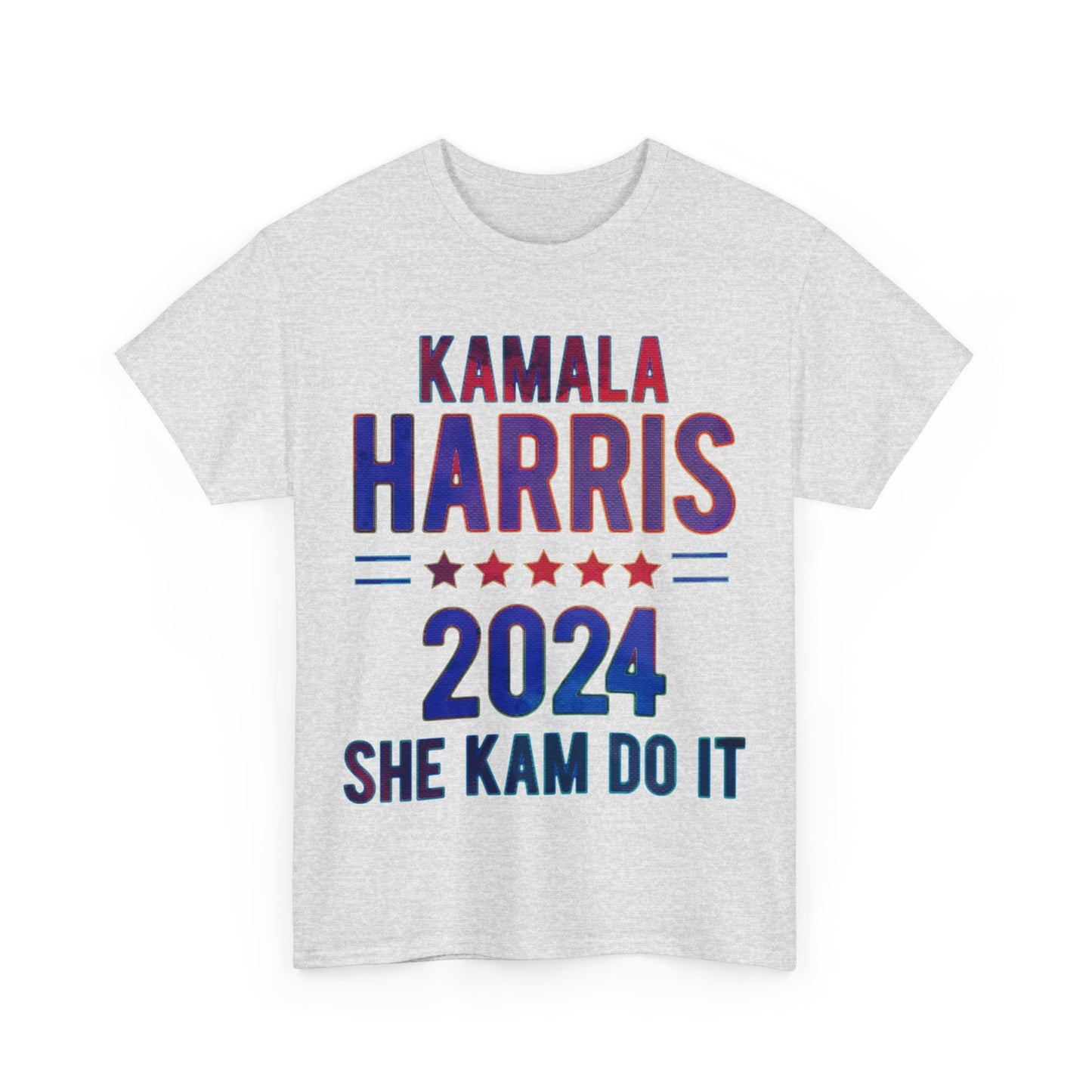 Kamala Harris 2024 Vote Supporter washed look Unisex Heavy Cotton Tee