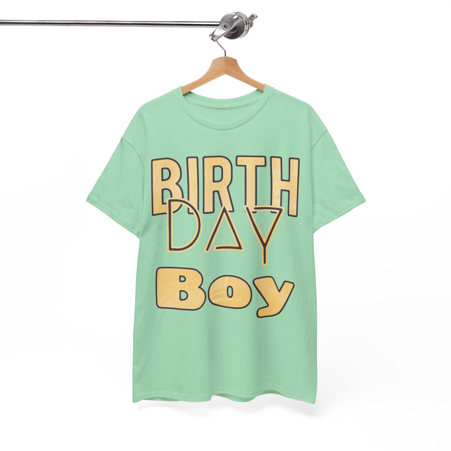 Birthday Boy Gold Washed Look Unisex Heavy Cotton Tee