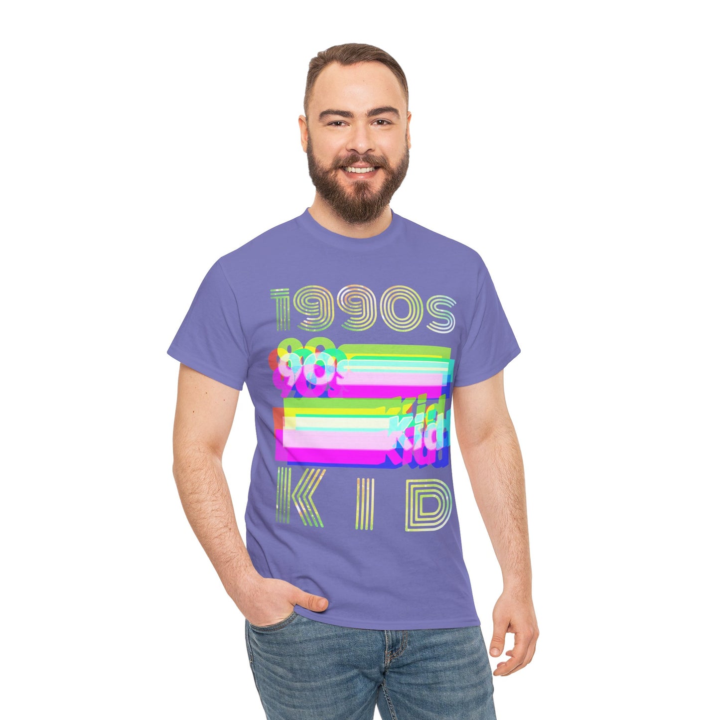 1990s kid decade party Unisex Heavy Cotton Tee