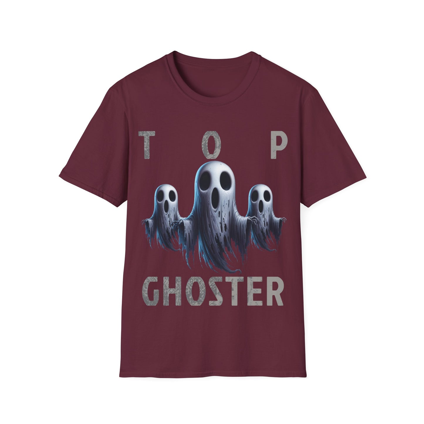 Top Ghoster Ghoul Spirit Scary Creepy Festive Happy Halloween T-Shirt