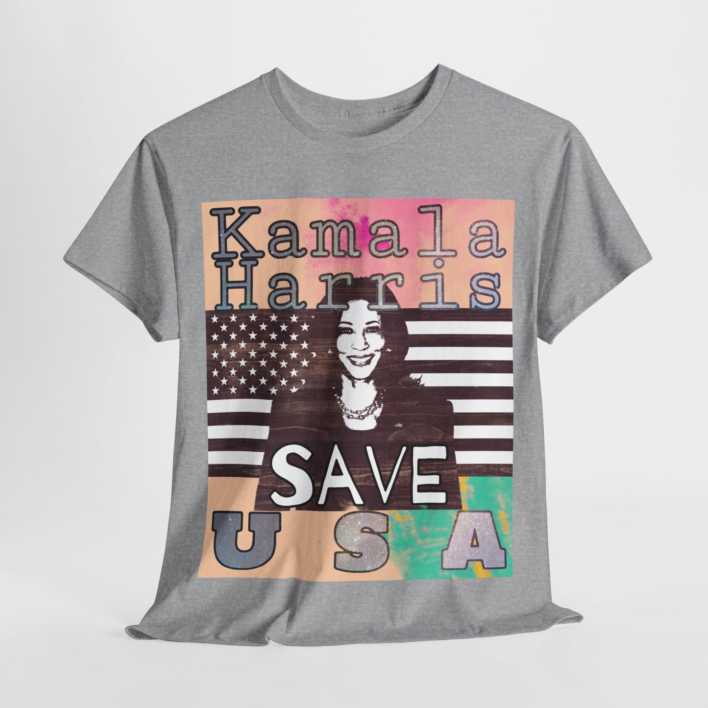 Kamala Harris For President Save USA Unisex Heavy Cotton Tee