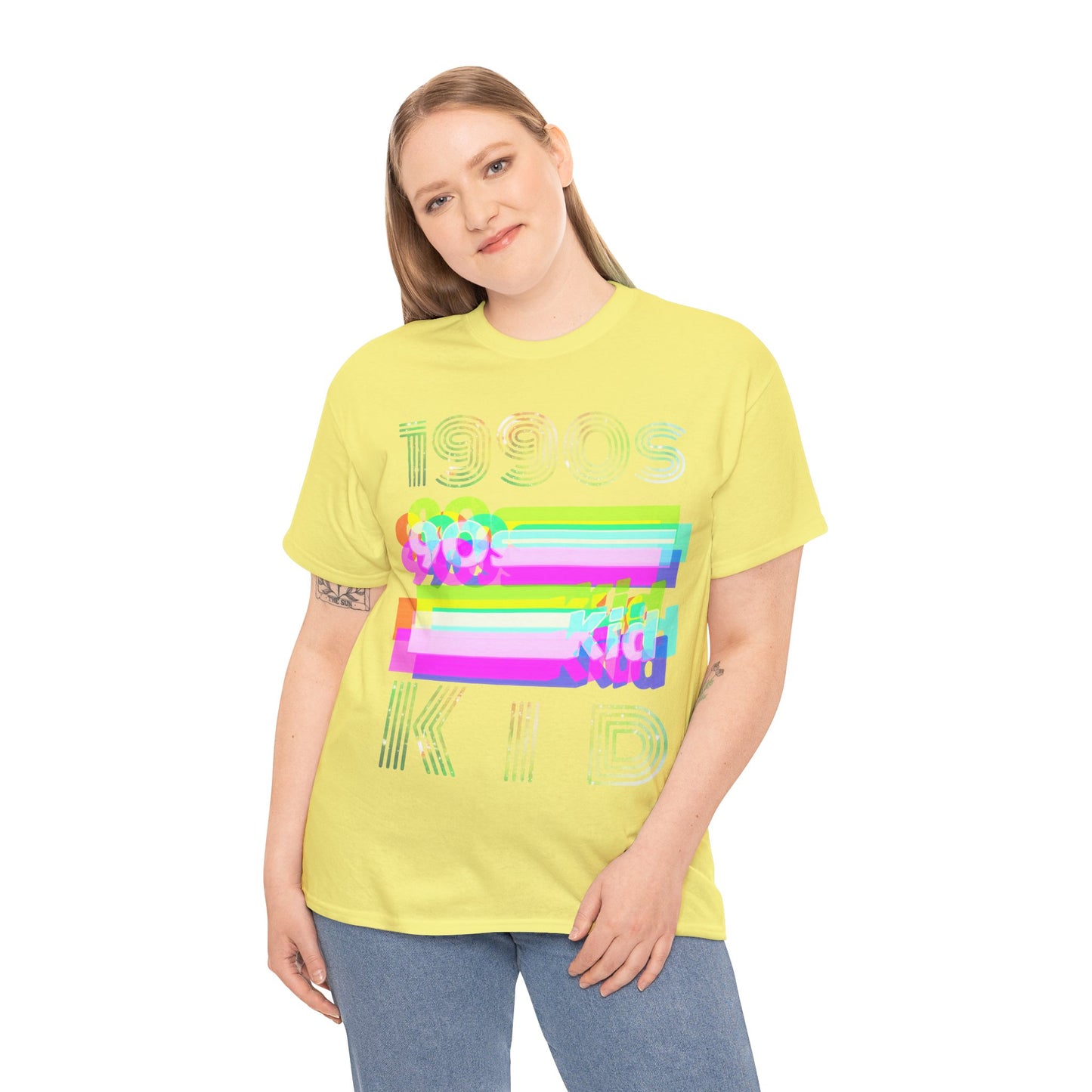 1990s kid decade party Unisex Heavy Cotton Tee