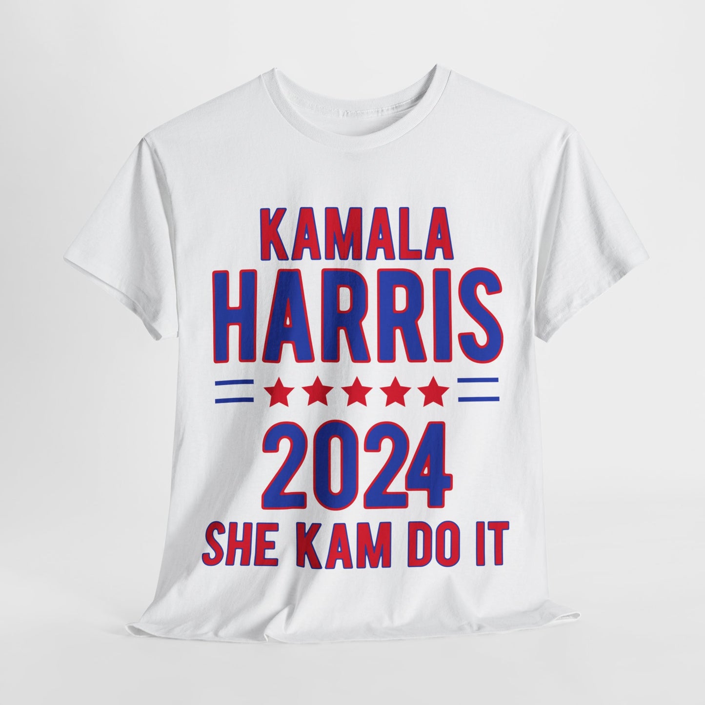 Front & Back Kamala Harris for President Unisex Heavy Cotton Tee