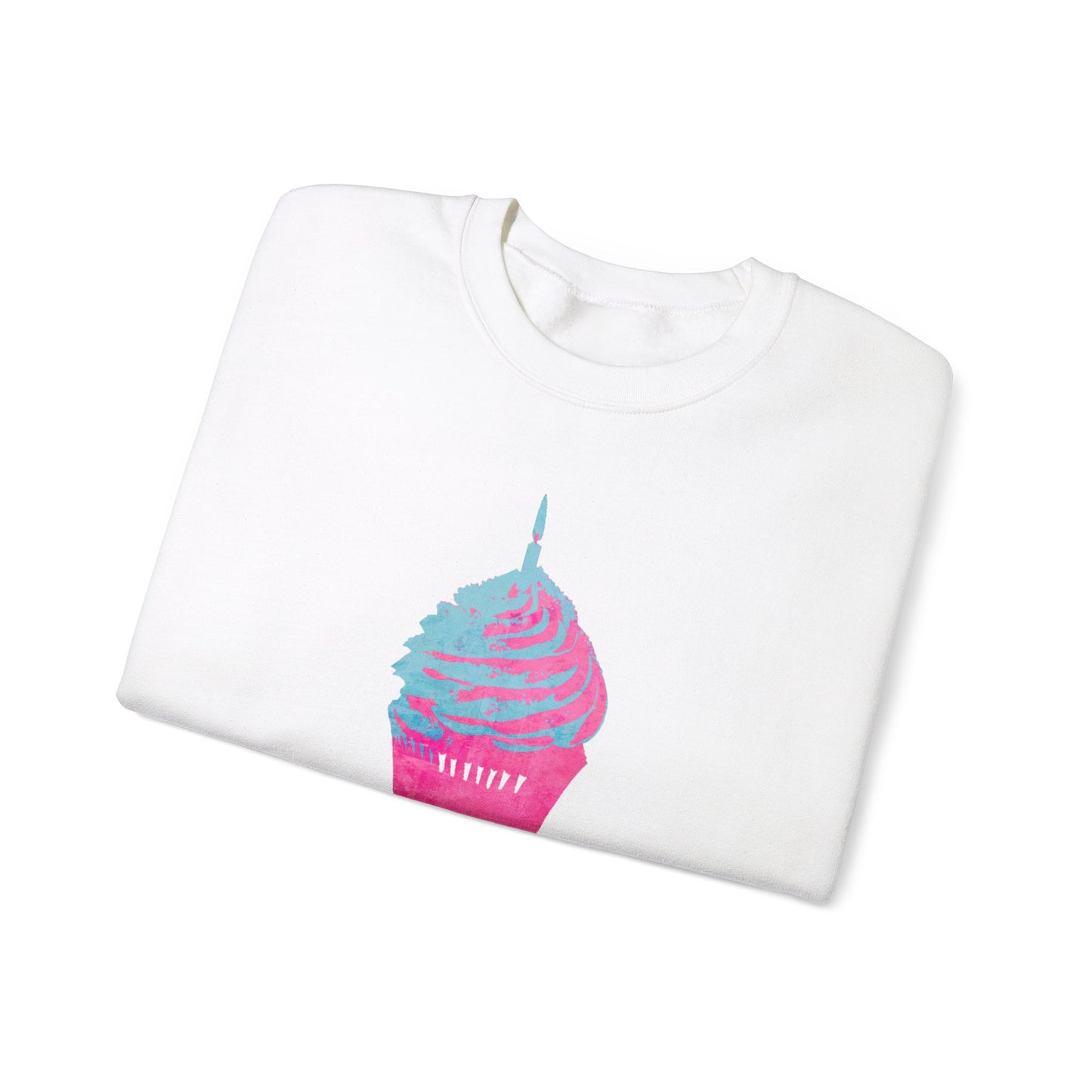 Birthday Girl Blue and Pink Unisex Heavy Blend™ Crewneck Sweatshirt