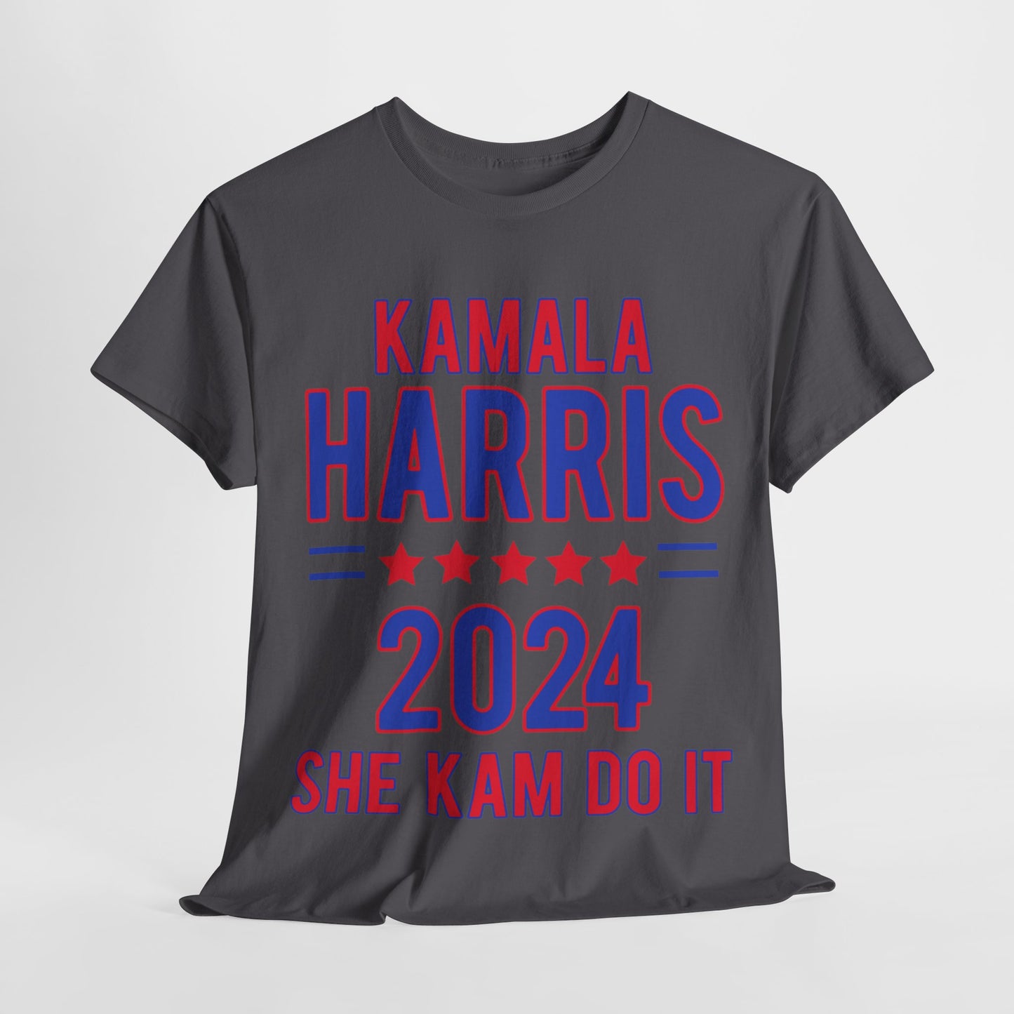 Front & Back Kamala Harris for President Unisex Heavy Cotton Tee