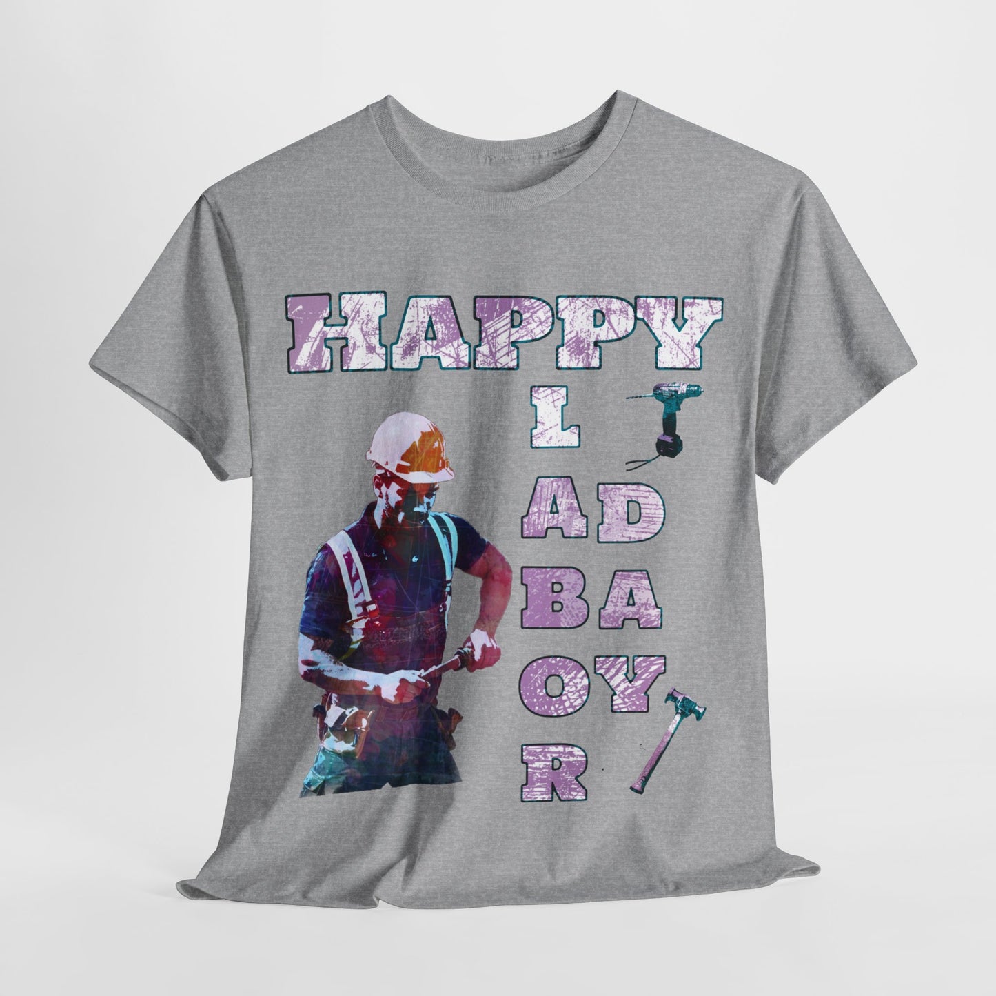 Happy Labor Day National Holiday supporters Unisex Heavy Cotton Tee