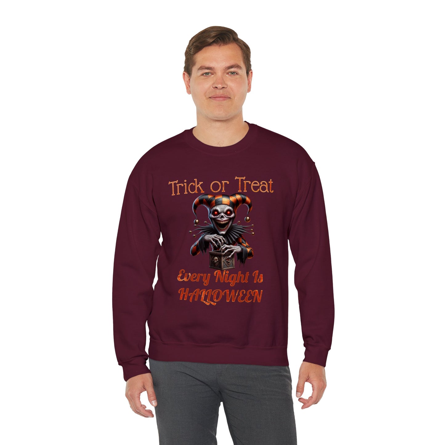 Halloween Evil Clown Every Night Is Halloween Sweatshirt