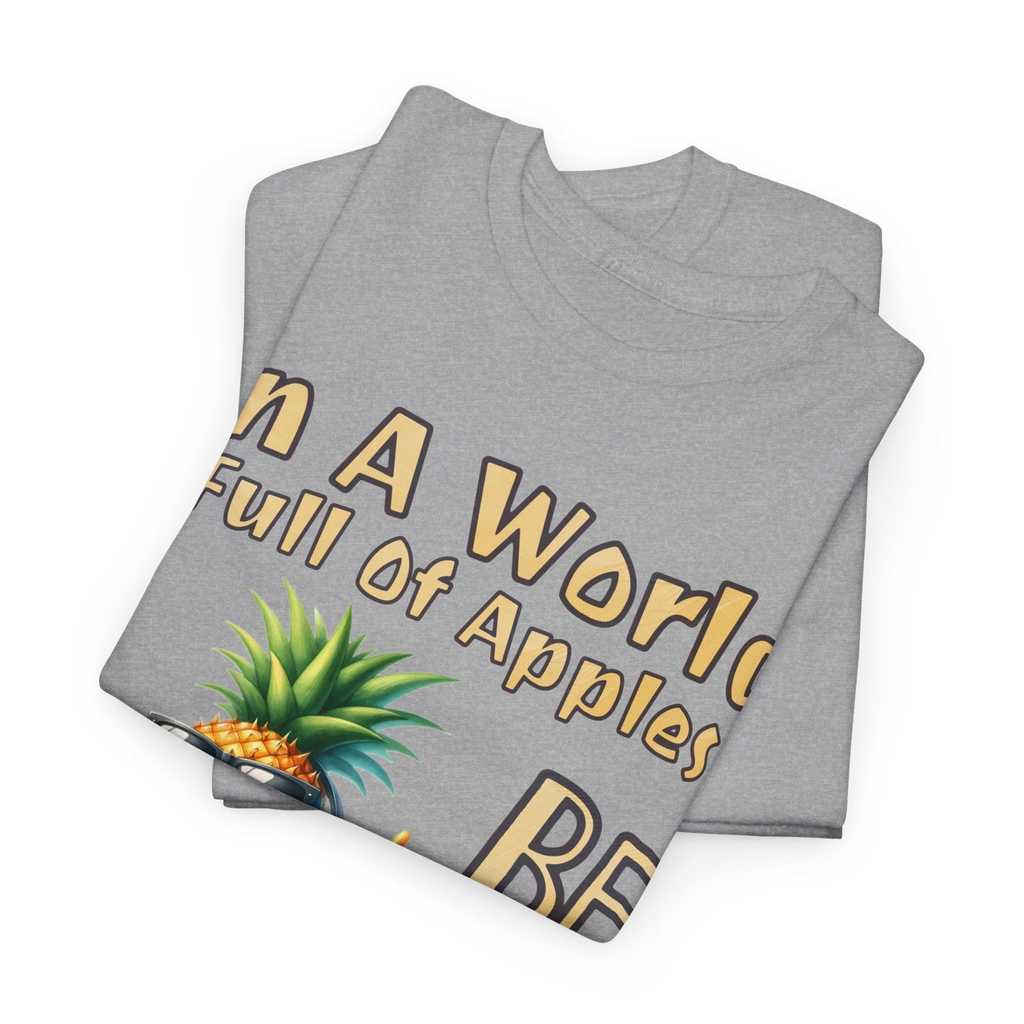 Cool Pineapple With Music & Speakers Unisex Heavy Cotton Tee