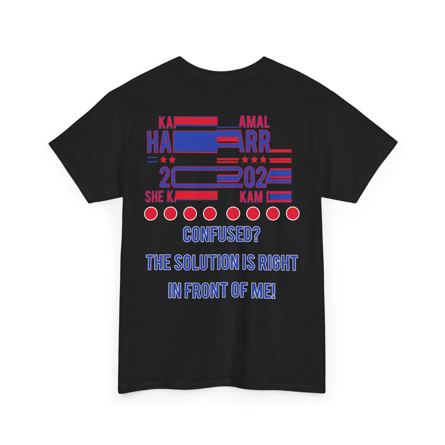 Front & Back Kamala Harris for President Unisex Heavy Cotton Tee