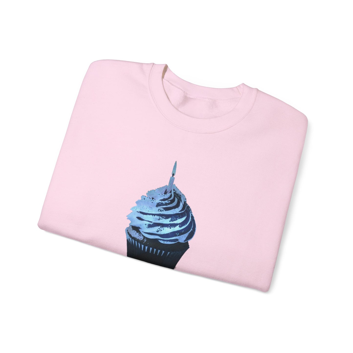 Birthday Boy Blue Cupcake Grunge look Unisex Heavy Blend™ Crewneck Sweatshirt