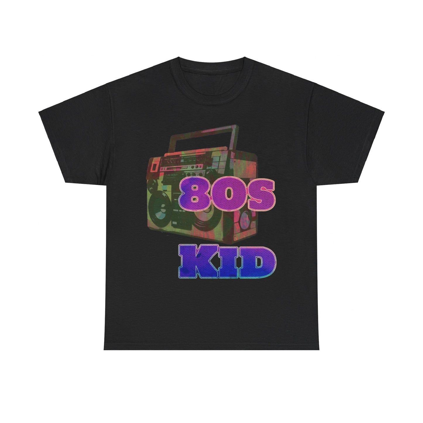 80s Kid Stunning Boombox design Unisex Heavy Cotton Tee