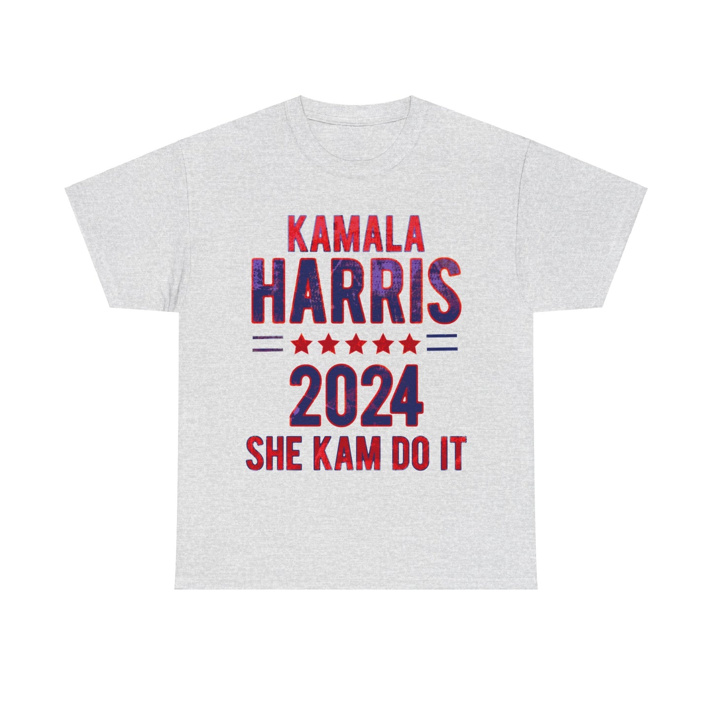 Kamala Harris 2024 Vote Supporter grunge look Unisex Heavy Cotton Tee