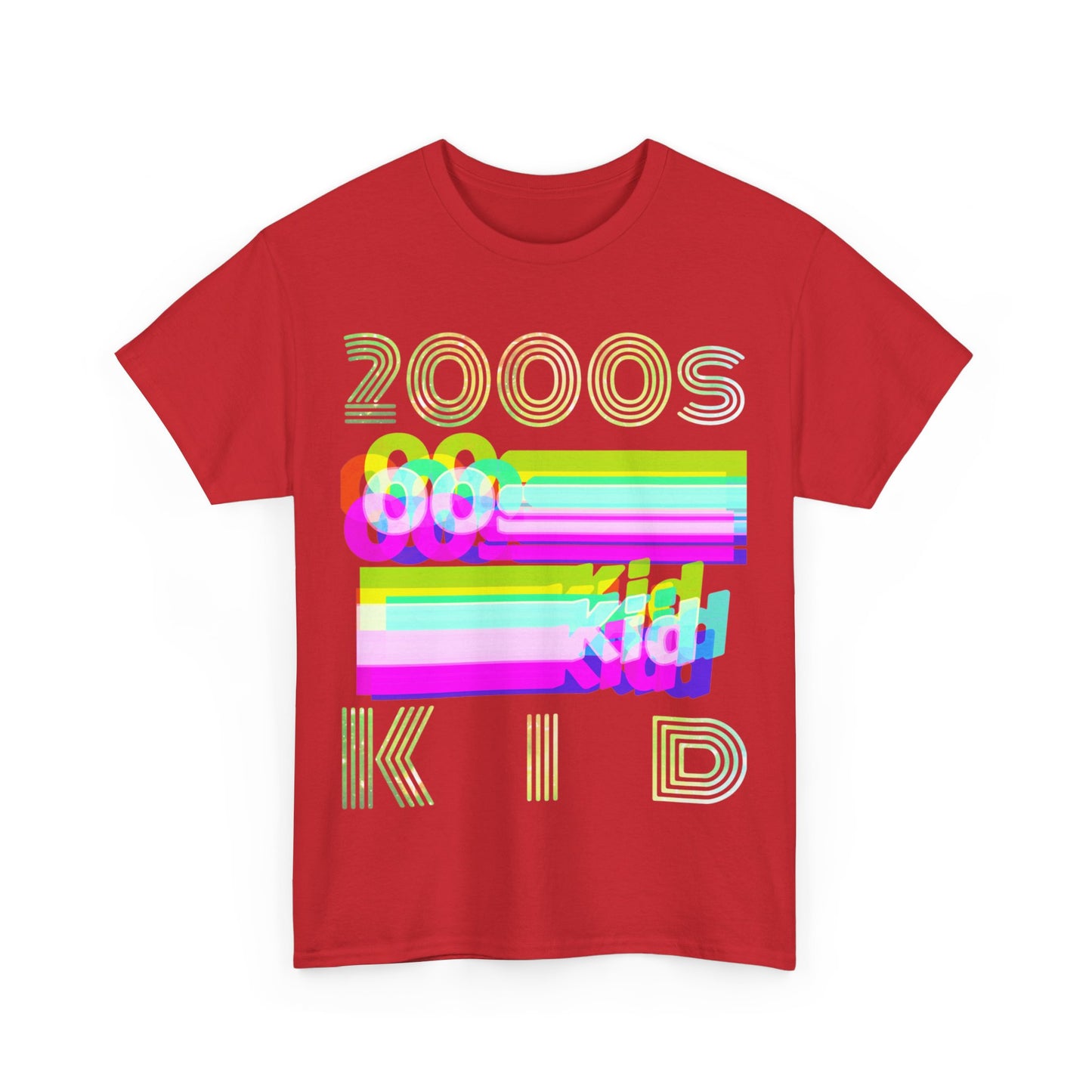 2000s kid 00s funky Unisex Heavy Cotton Tee