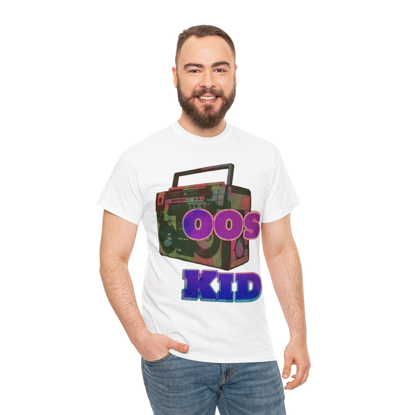 00s Kid Stunning Boombox design Unisex Heavy Cotton Tee