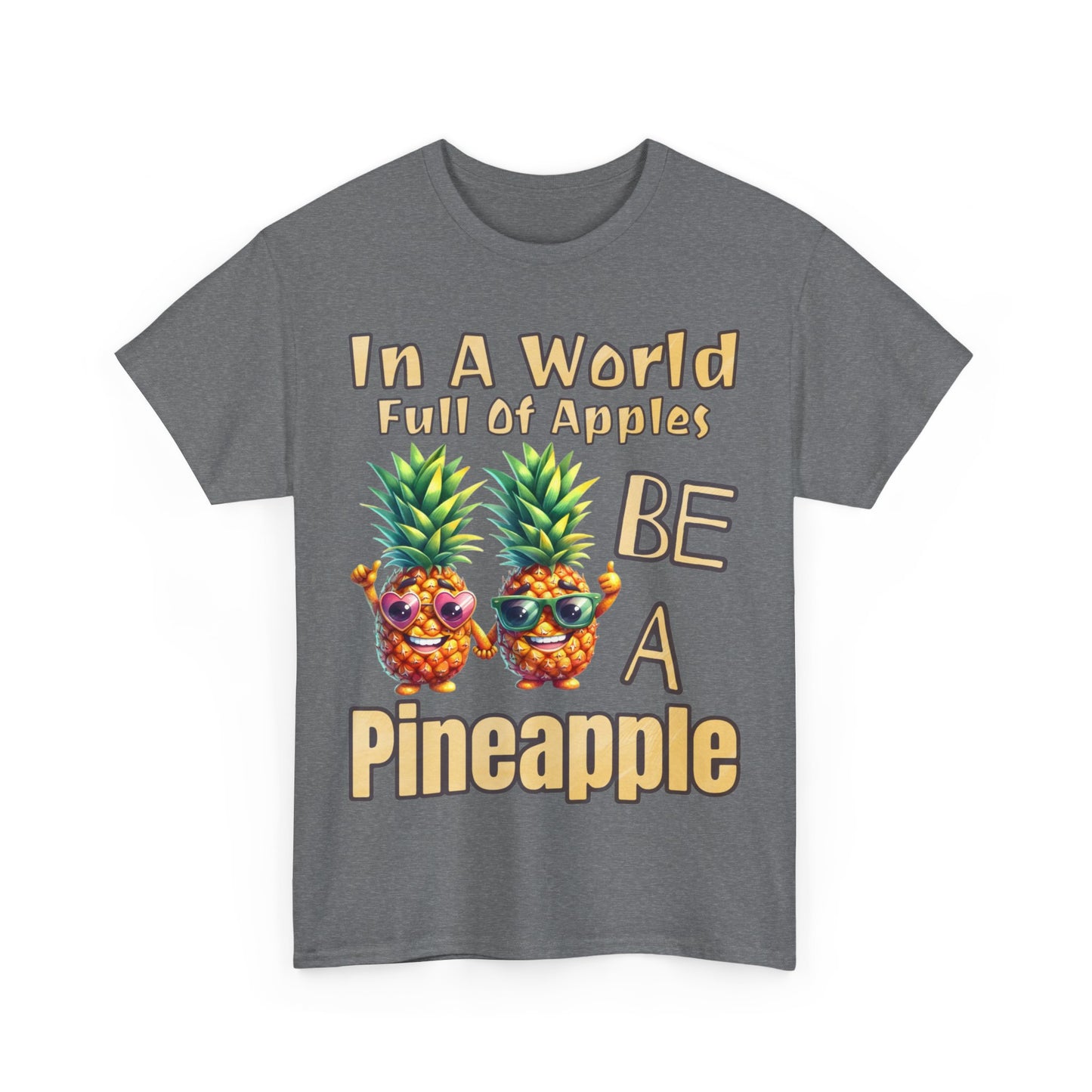 Cool Pineapple Couple Mr & Mrs Unisex Heavy Cotton Tee