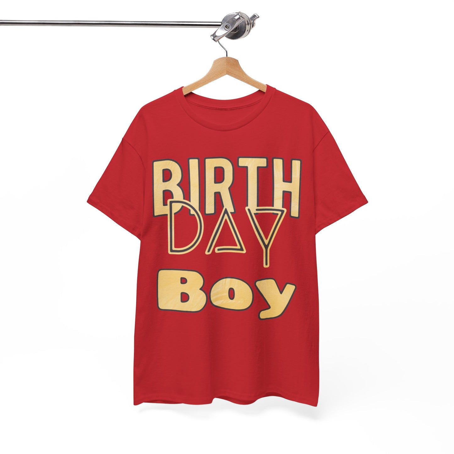 Birthday Boy Gold Washed Look Unisex Heavy Cotton Tee