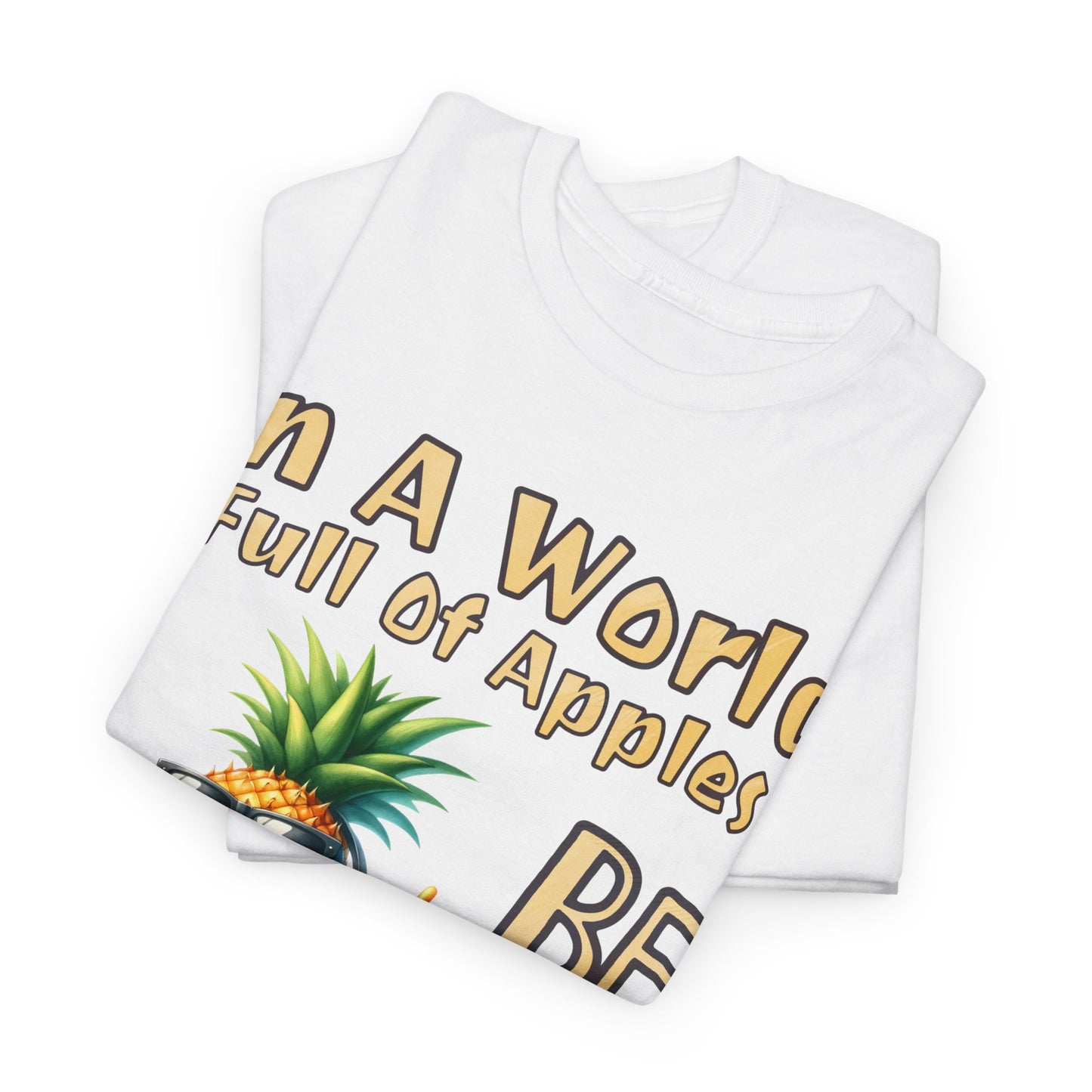 Cool Pineapple With Music & Speakers Unisex Heavy Cotton Tee