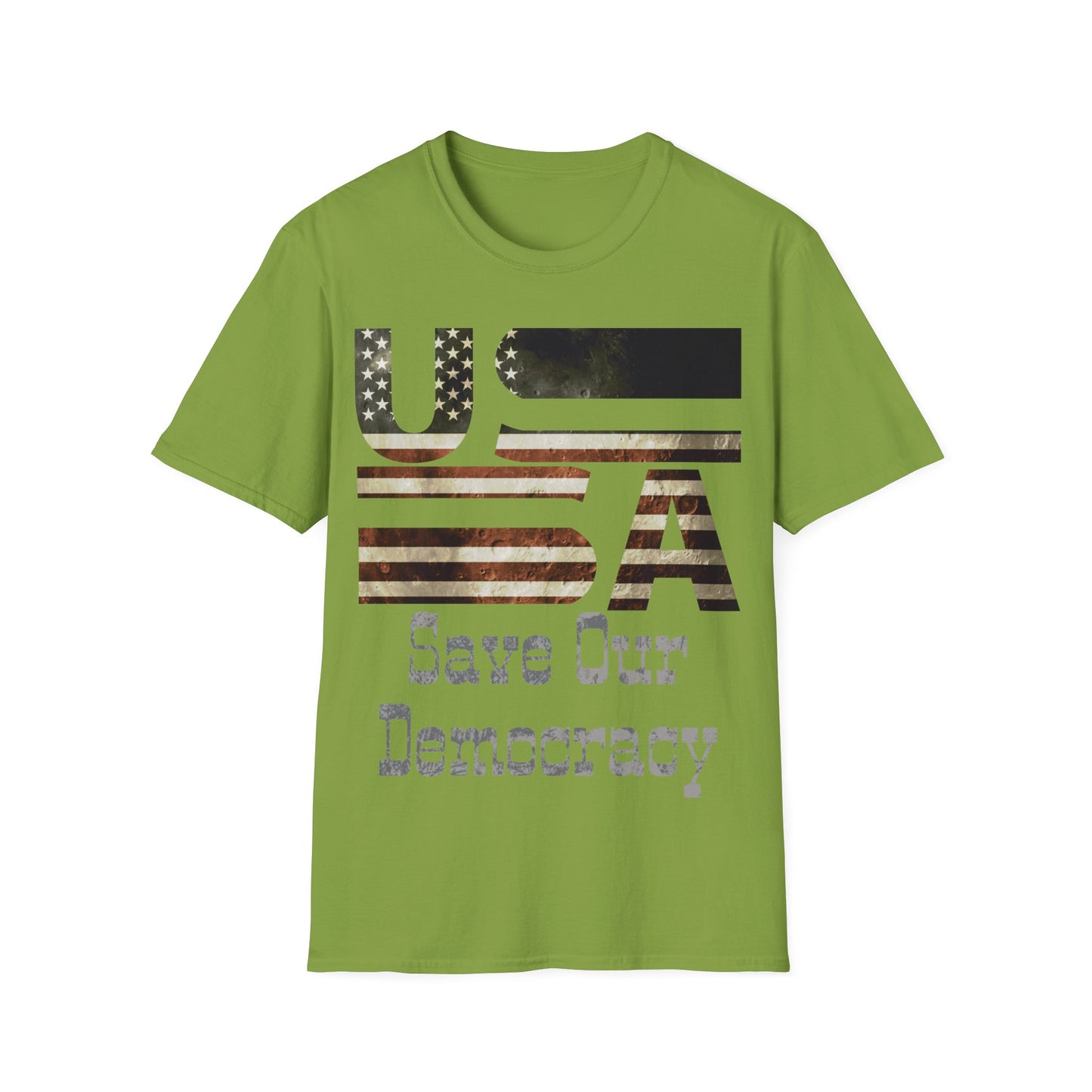 USA Save Our Democracy Unisex Softstyle T-Shirt