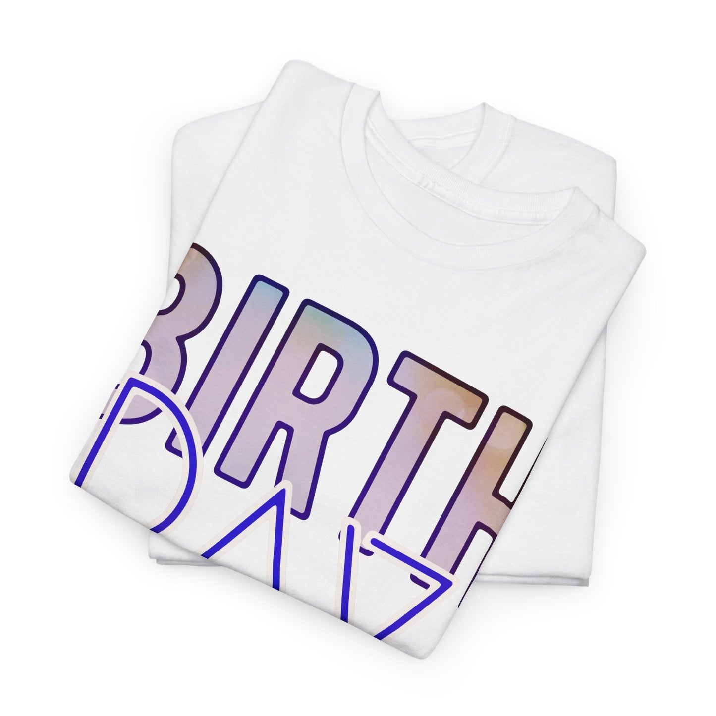 Birthday Boy Gold & Blue Unisex Heavy Cotton Tee