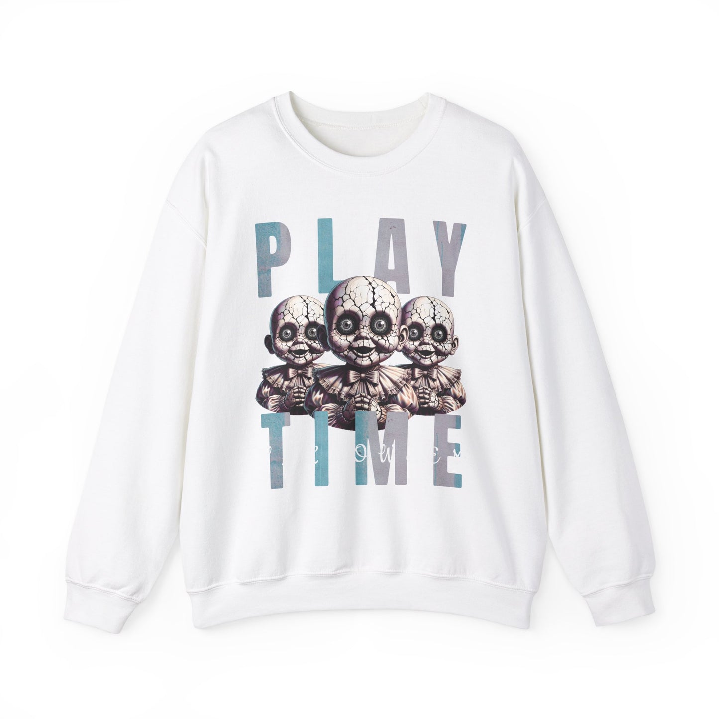 Scary Creepy Doll Playtime Halloween Evil Sweatshirt