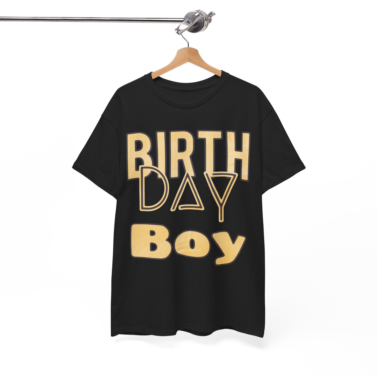 Birthday Boy Gold Washed Look Unisex Heavy Cotton Tee