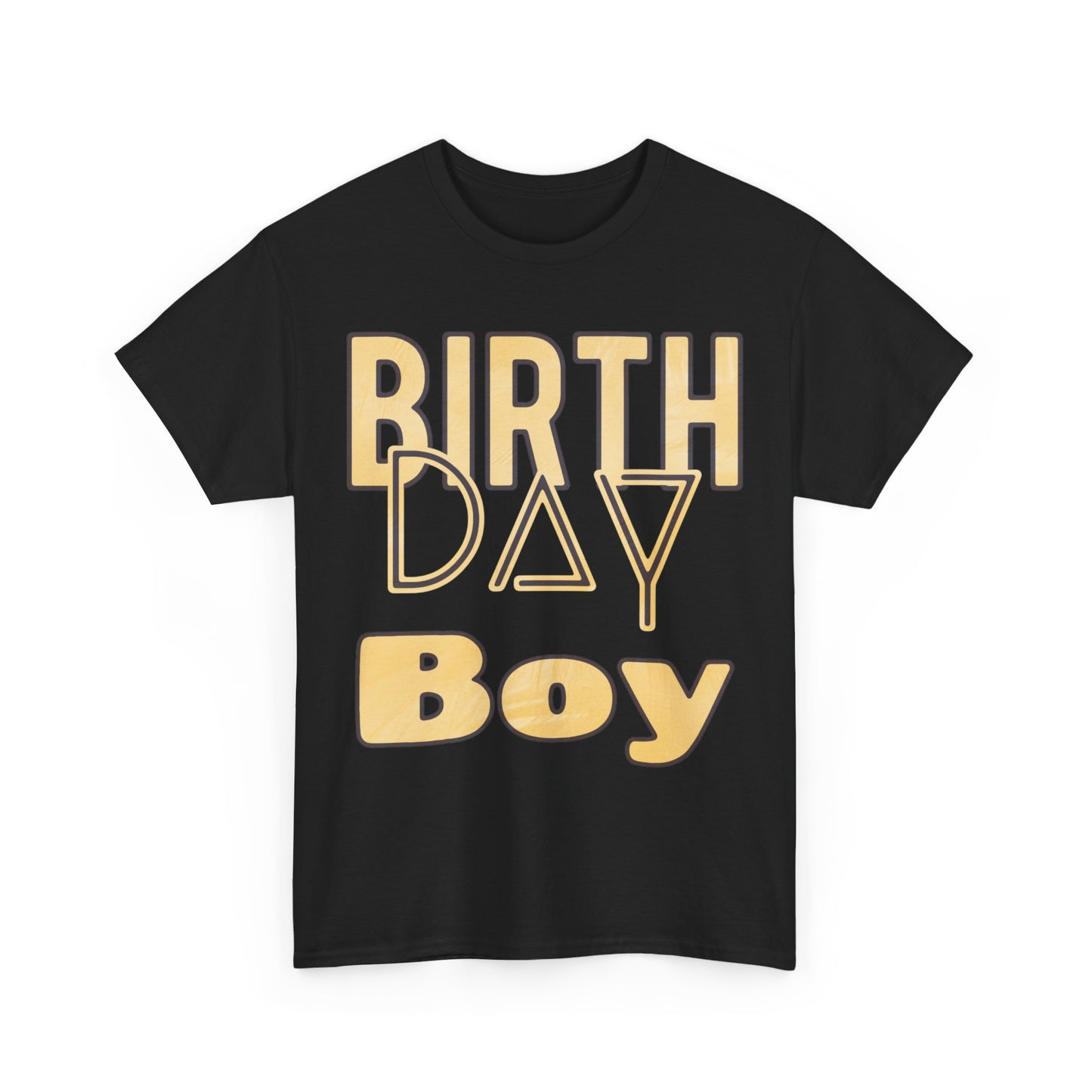 Birthday Boy Gold Washed Look Unisex Heavy Cotton Tee