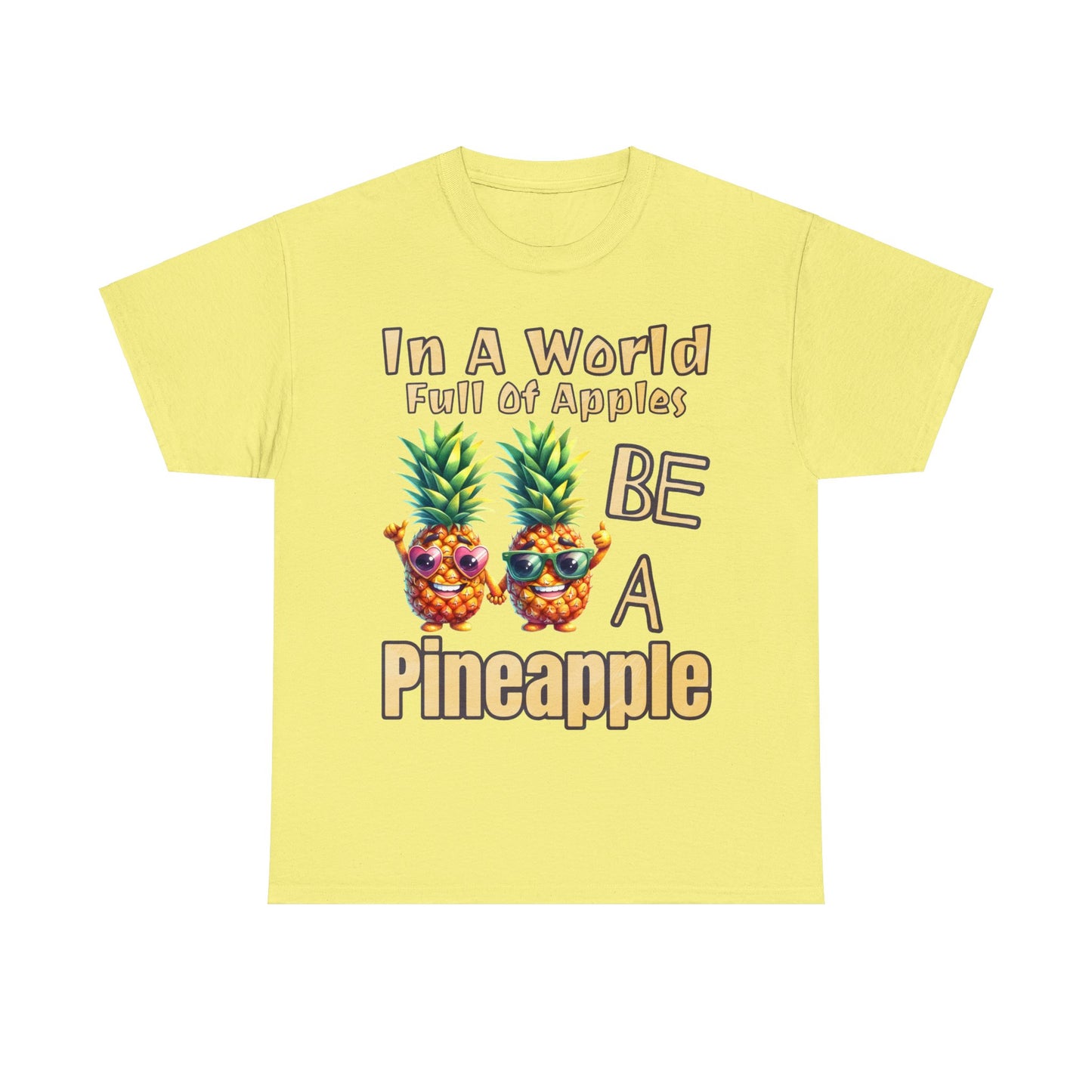 Cool Pineapple Couple Mr & Mrs Unisex Heavy Cotton Tee