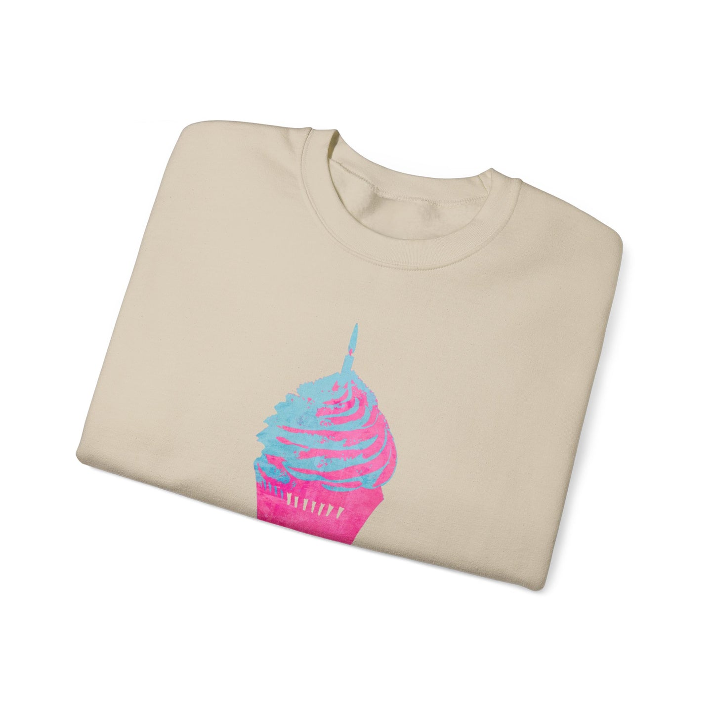 Birthday Girl Blue and Pink Unisex Heavy Blend™ Crewneck Sweatshirt