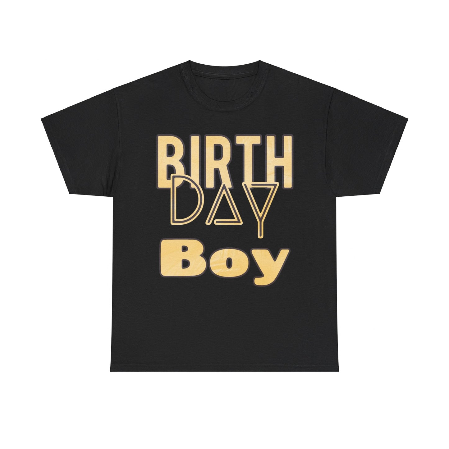 Birthday Boy Gold Washed Look Unisex Heavy Cotton Tee