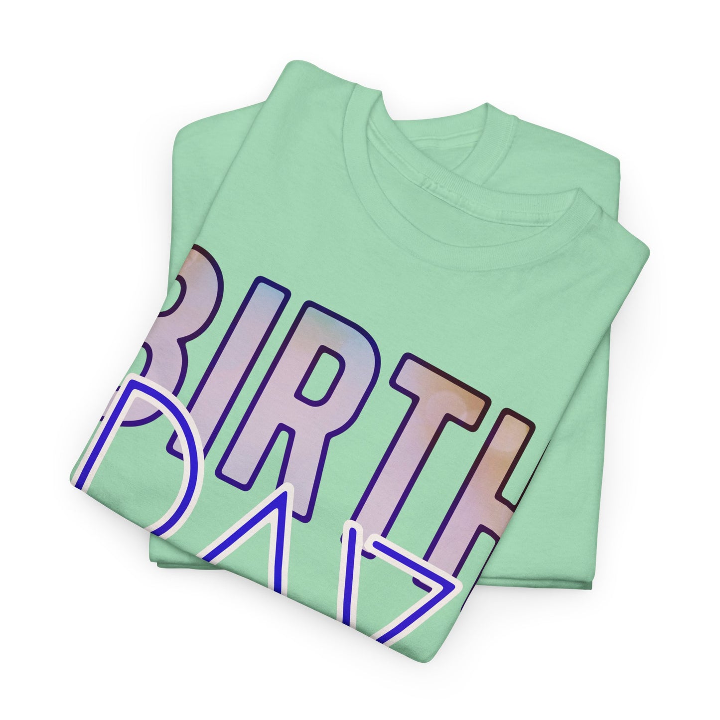 Birthday Boy Gold & Blue Unisex Heavy Cotton Tee